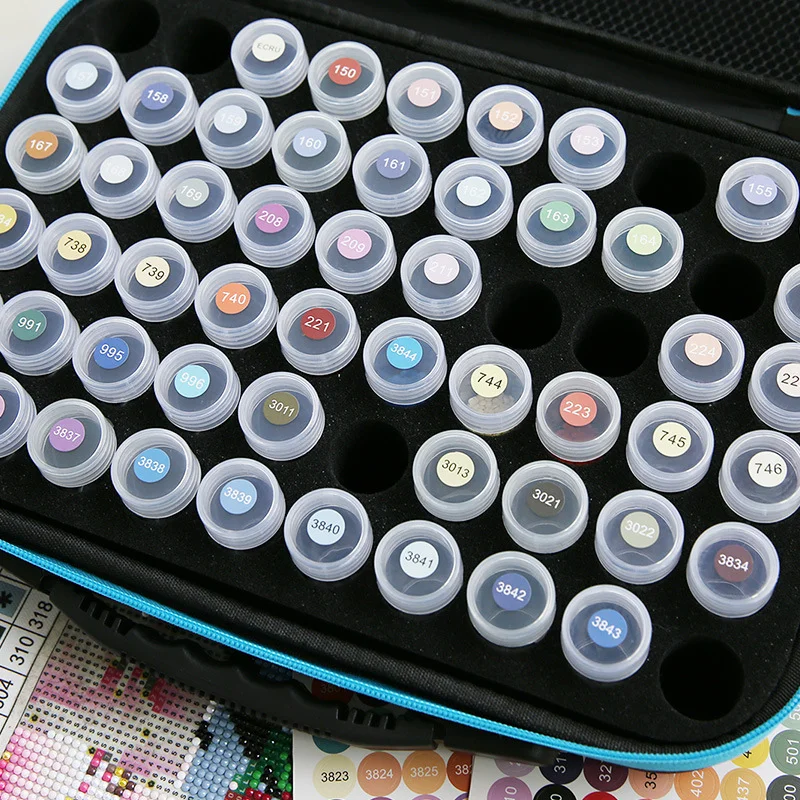 Creative DMC Color Stickers Round Classify Color Card Stickers DIY Diamond Painting Number Stickers