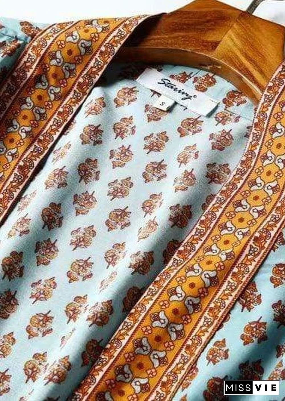 Women's Chic Brodie Belted Boho Kimono - Green Dress