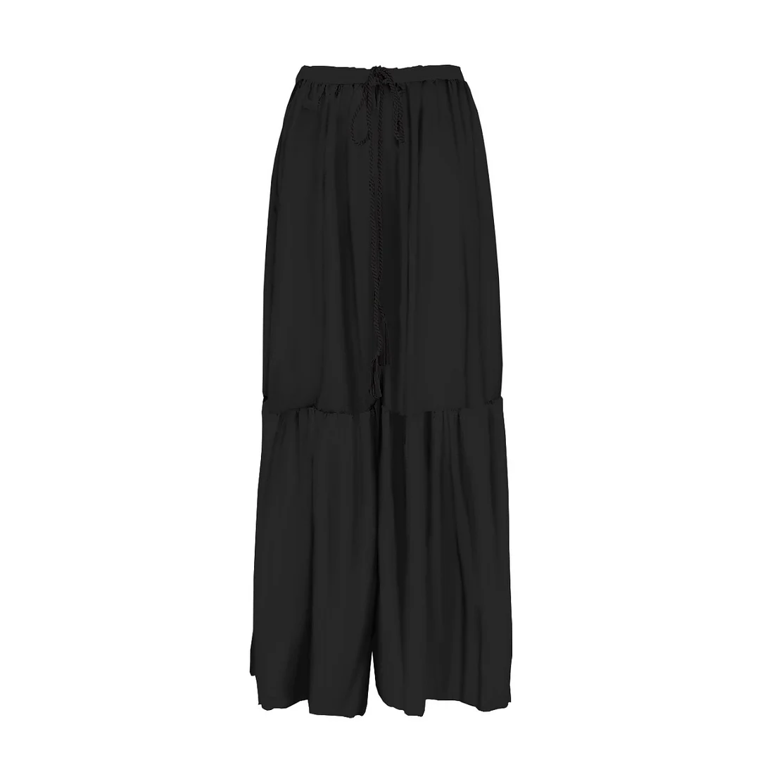 Uveng High-Waisted Split Long-Sleeved Swimsuit Women 2025 New Sexy Dew Back Cross-Tie With Deep V Bikini