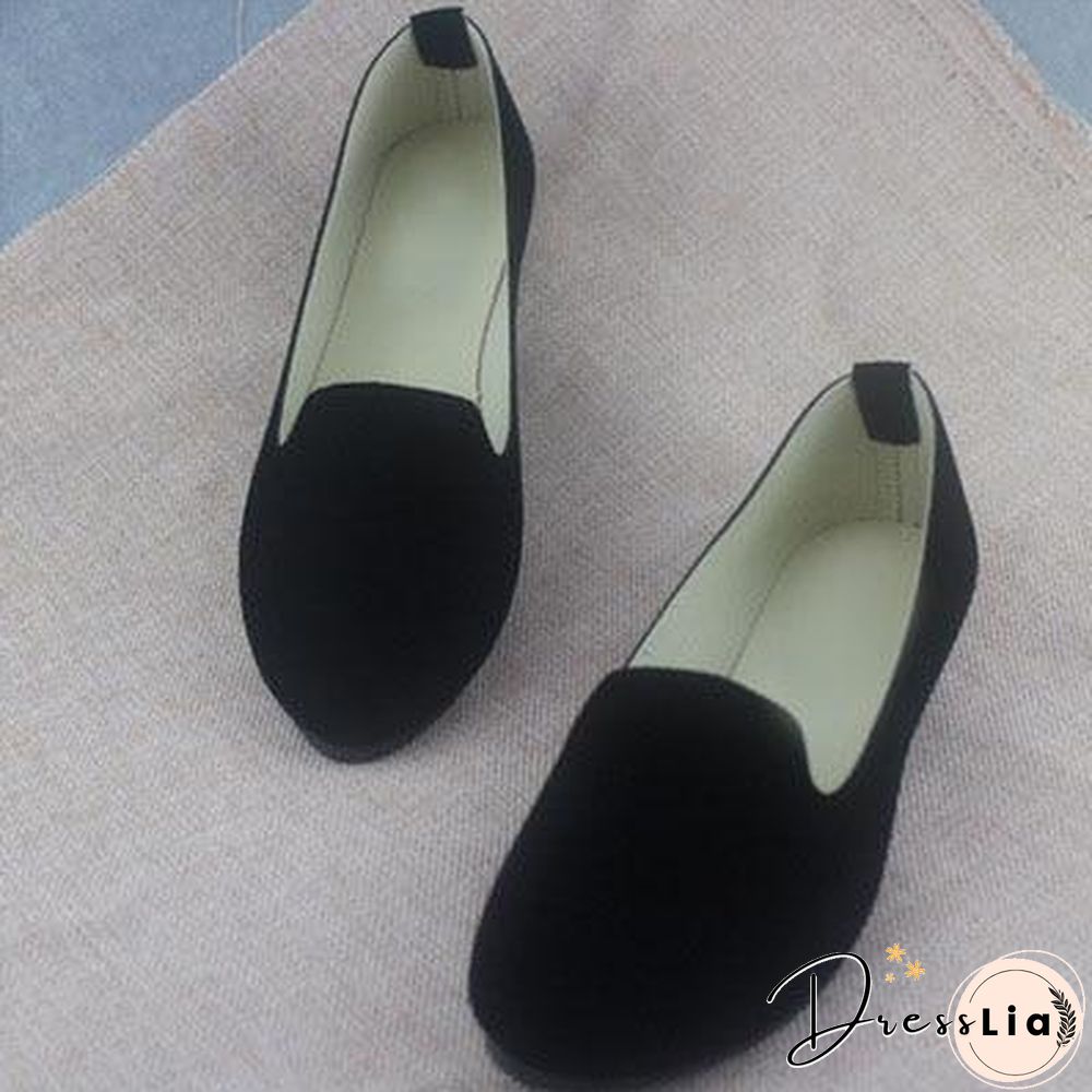 Plus Size Women Candy Color Loafers Flats Sweet Casual Shoes