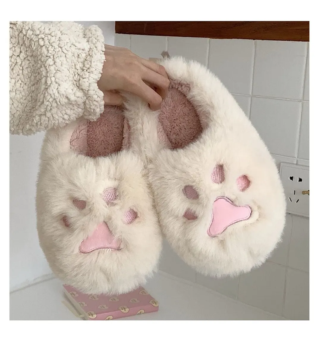 2022 Winter Women Slipper Cat Claw Cotton Home Slippers Warm And Non Slip Indoor Household Plush Slipper For Female