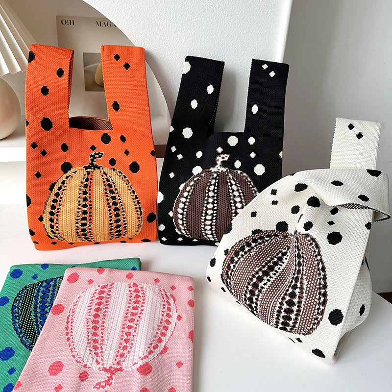 Halloween Medium Polyester Square Open Straw Bag