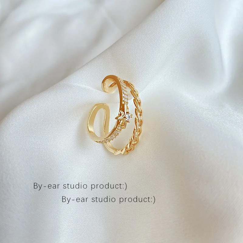 Rhinestone Alloy Sterling Silver Cuff Earring YP1990