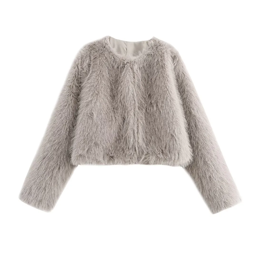 Nigikala Nigikala Women's Clothing 2025 Autumn And Winter Multi-Colored Artificial Fur Short Jacket Jacket Women E48063