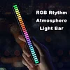 32 RGB LED Light bar Music Sound Pickup Light TV Light Environment Rhythm com deskt Game car Night Light Atmosphere