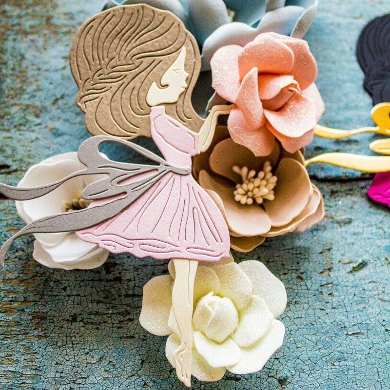 Girl Dress Metal Cutting Dies Scrapbooking Stencils Photo Album Decor Dies Cut Stencils Paper Card Making
