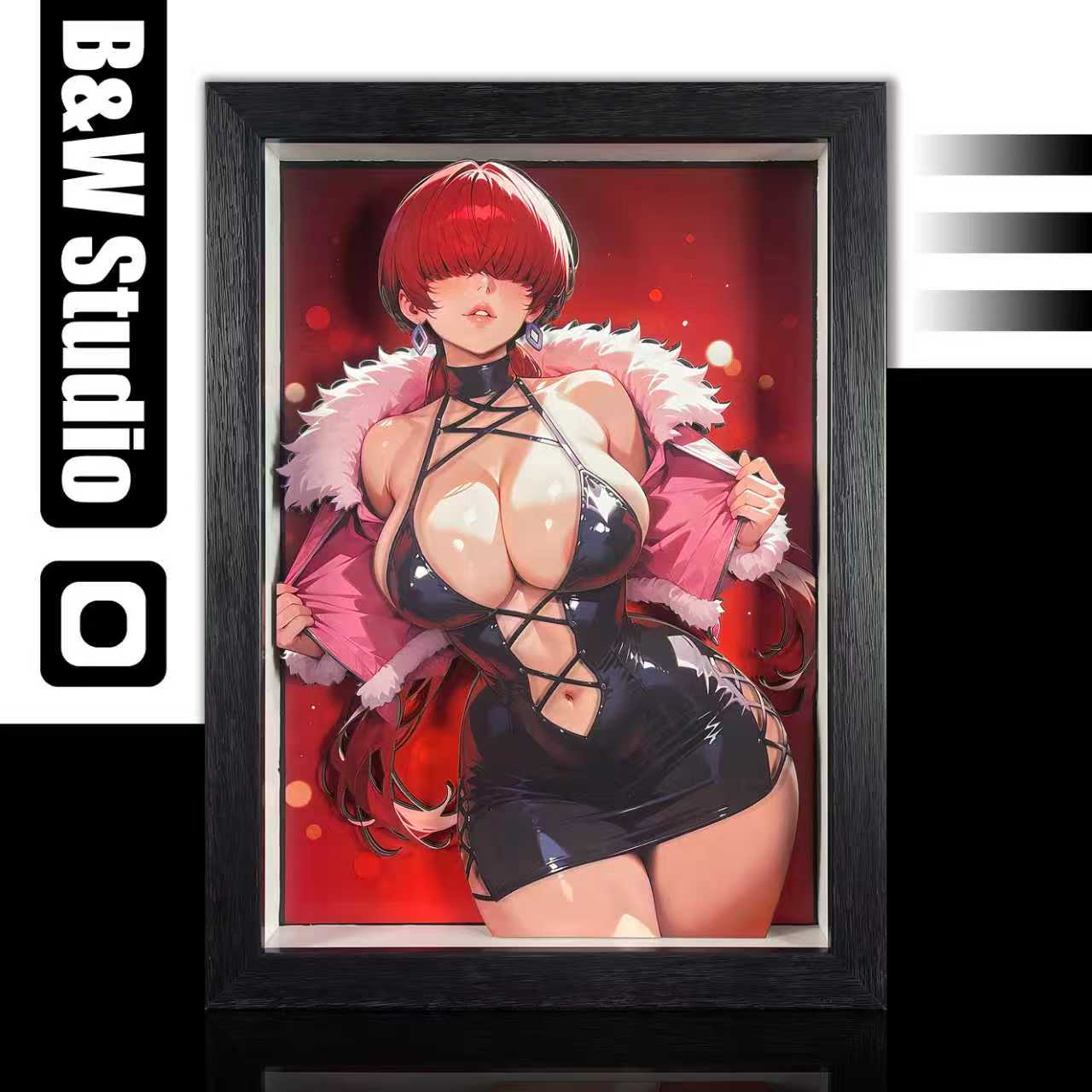 B&W Studio - King of Fighters Shermie 3D Decorative Painting KKRD-022/KKRDSlim-022 Scene-