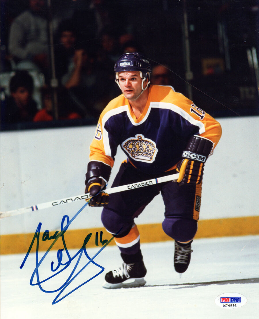 Marcel Dionne SIGNED 8x10 Photo Poster painting #16 HOF Los Angeles Kings PSA/DNA AUTOGRAPHED