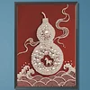 Gourd and horse-Pearls Painting Kit for Creativity DIY Pearl Dot Crafts for Gift Home Wall Decor 30*40CM