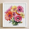 Gerbera - 11CT Stamped Cross Stitch - 40*40cm - Flower