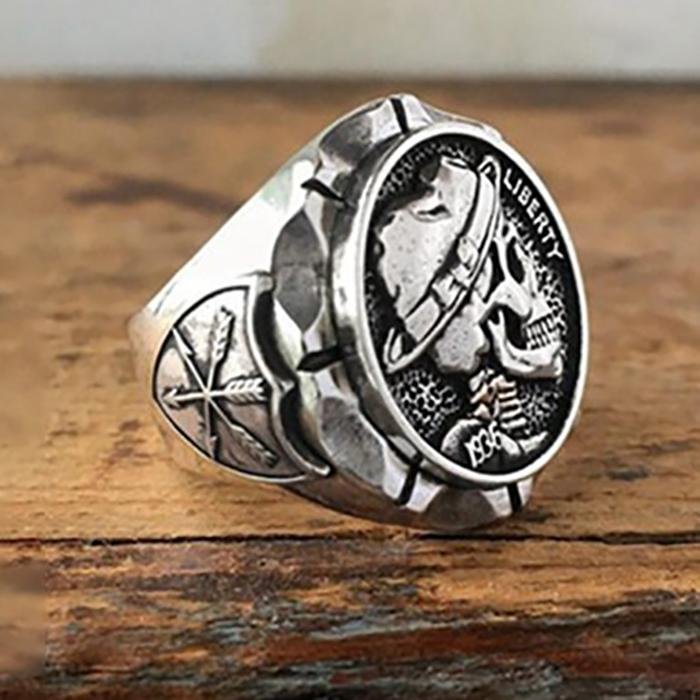 Silver Skull Ring