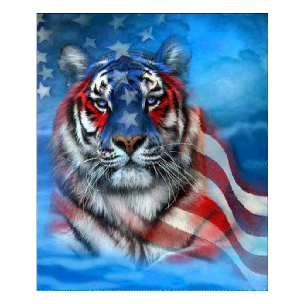 

30*35CM - Tiger - Square Drill Diamond Painting, 501 Original