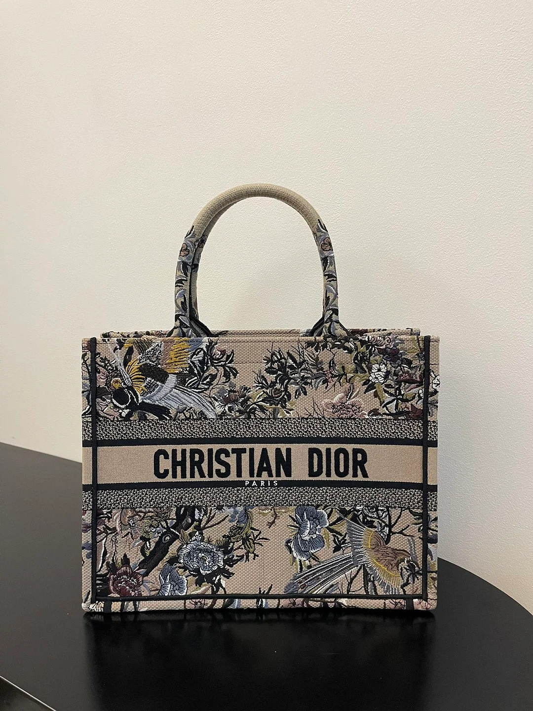 DIOR BOOKTOTE 喜鵲花紋