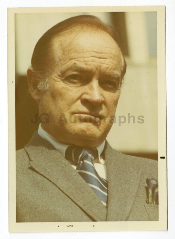 Bob Hope - Vintage Candid Photo Poster paintinggraph by Peter Warrack - Previously Unpublished