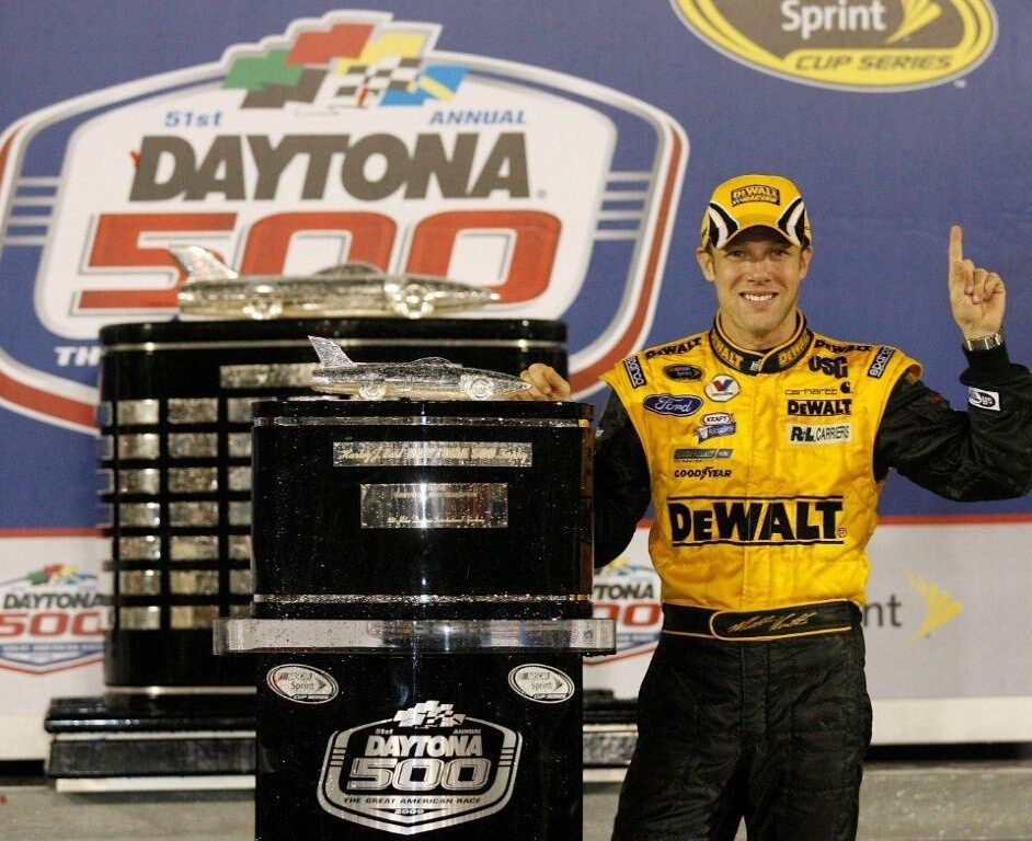 MATT KENSETH Daytona 500 NASCAR Glossy 8 x 10 Photo Poster painting Dewalt