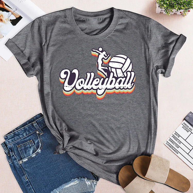 Volleyball Shirt - 70s Vintage  T-shirt Tee -03746-Annaletters