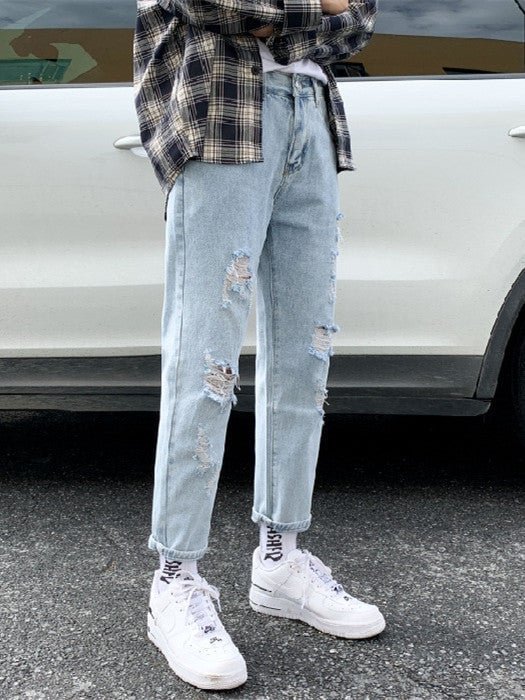 Women Bottoms Jeans Buttons