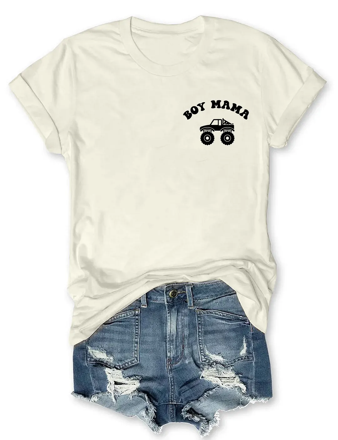 Boy Mama Monster Truck T-shirt