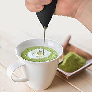 matcha mix tea powder milk frother shaker mini mixer
