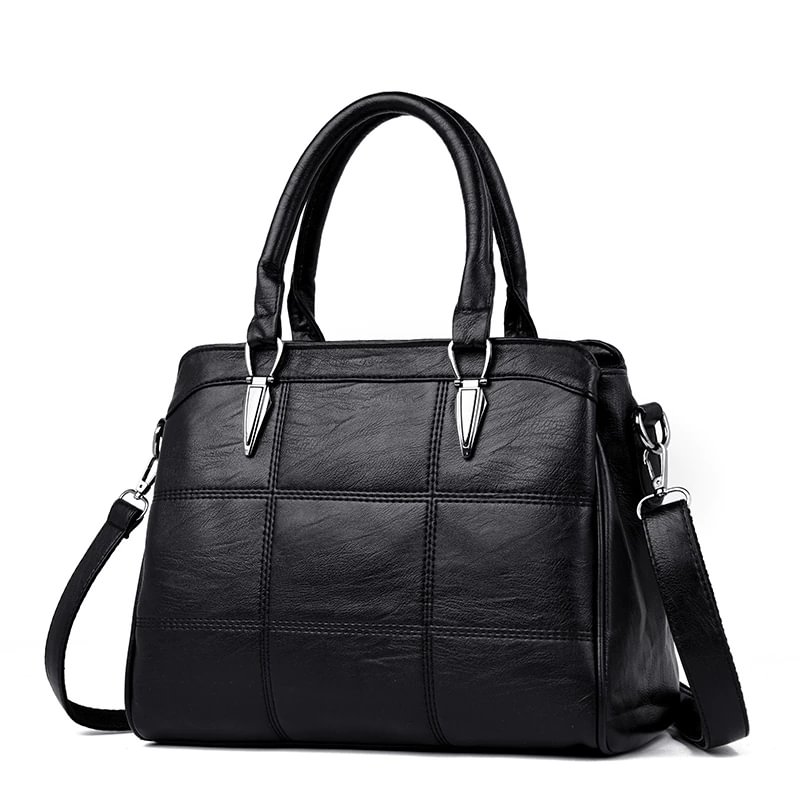 Pongl Lady Handbag Sorr Retro Shoulder Bag Leather Messenger Bag Solid Color Large Wallet Women's Handbag 2022 Hot Sale