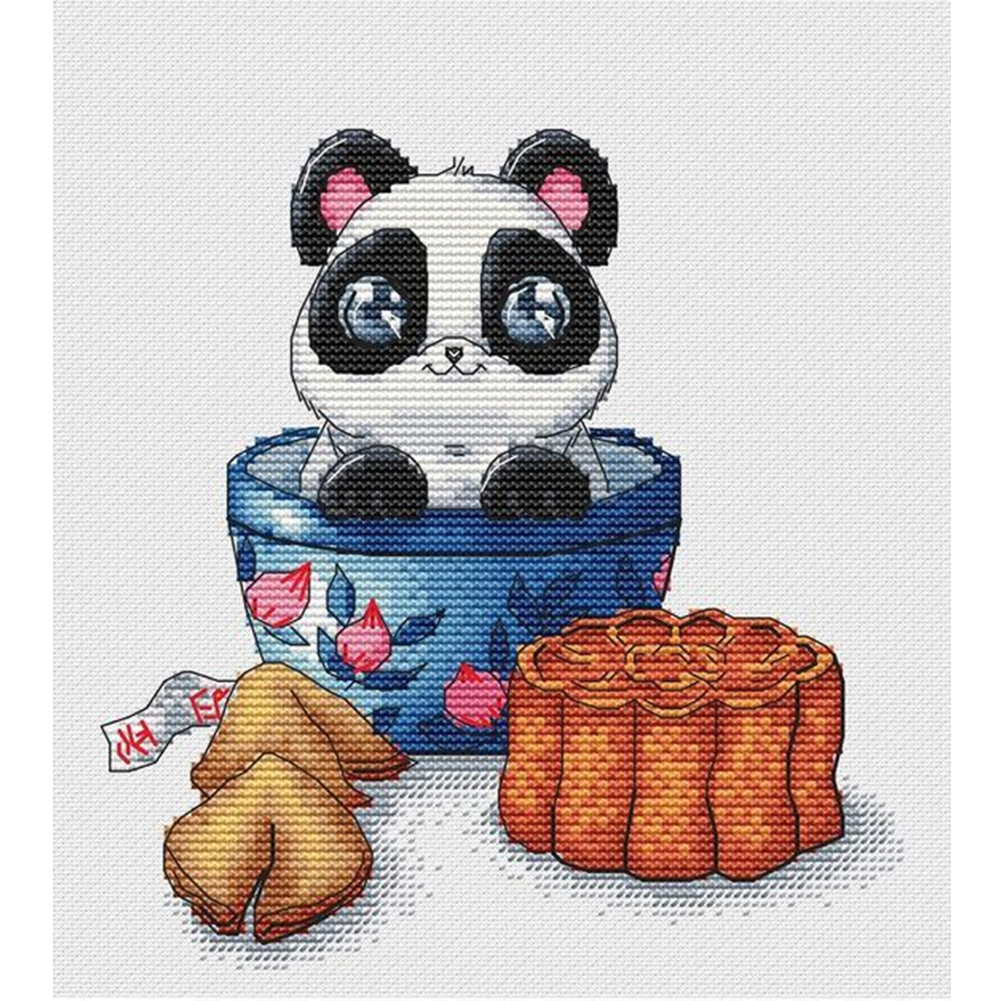 

Panda - 11CT Stamped Cross Stitch - 35*35CM, 501 Original