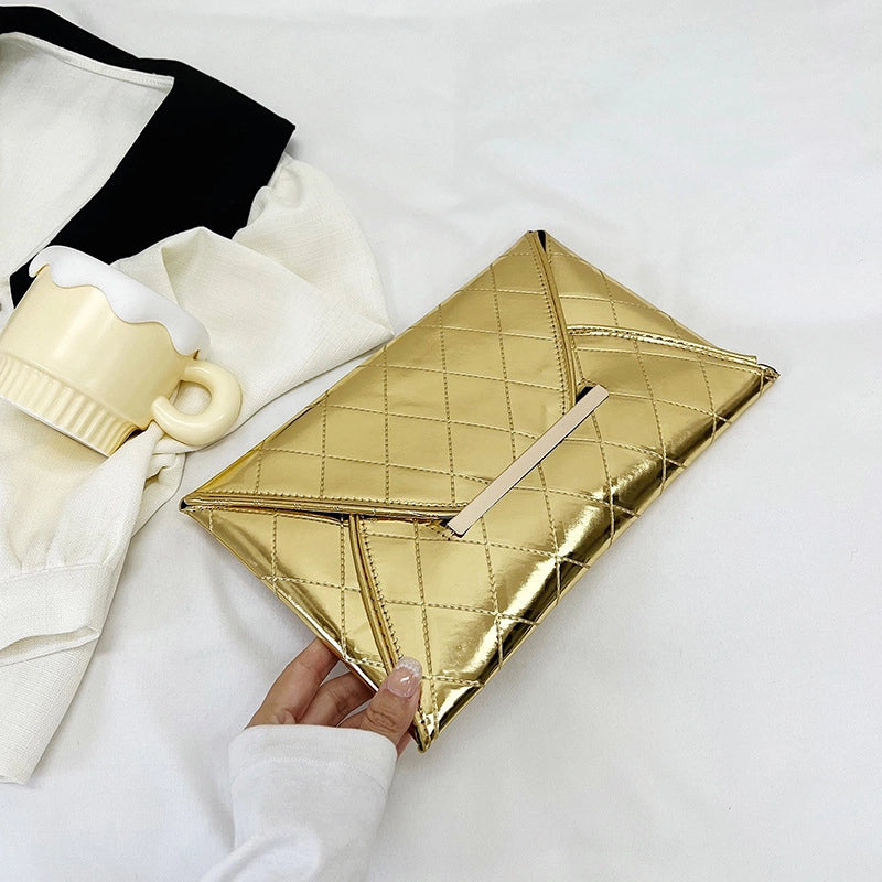 Women’s Solid Color Lingge Pu Leather Flip Cover Wallets