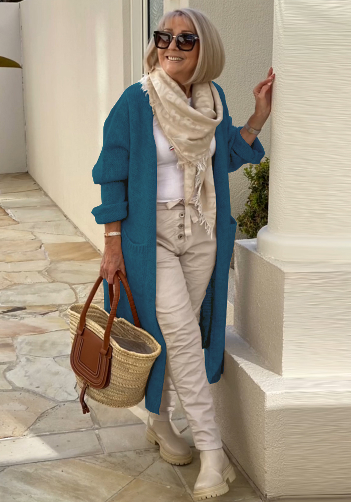 Knitted cardigan jacket