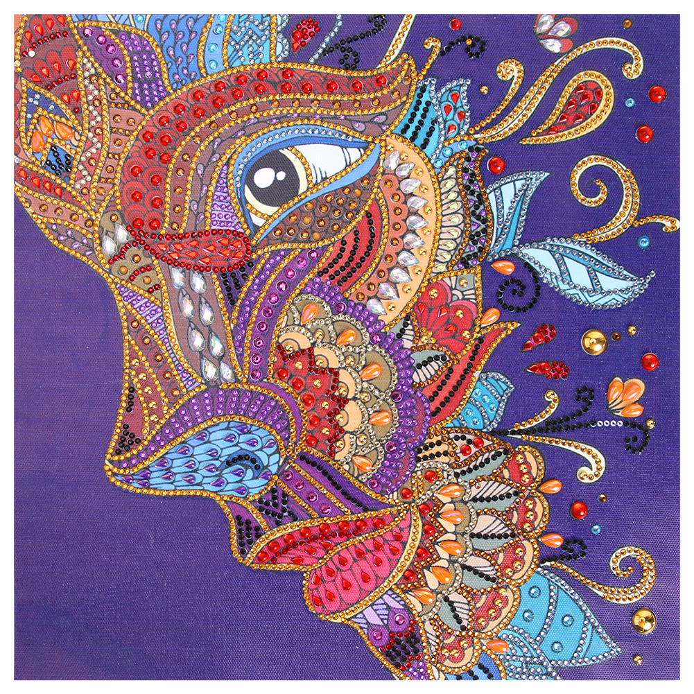 

35*35CM - Special Shaped Diamond Painting - Abstract Face, 501 Original