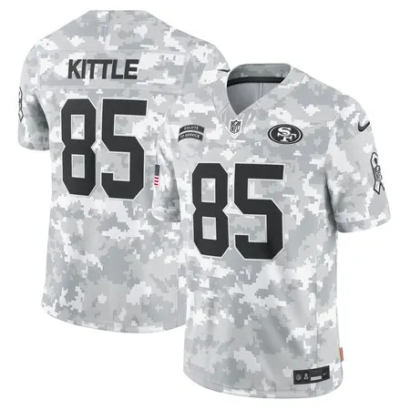 Men's San Francisco 49ers George Kittle  Arctic Camo 2024 Salute to Service Limited Jersey
