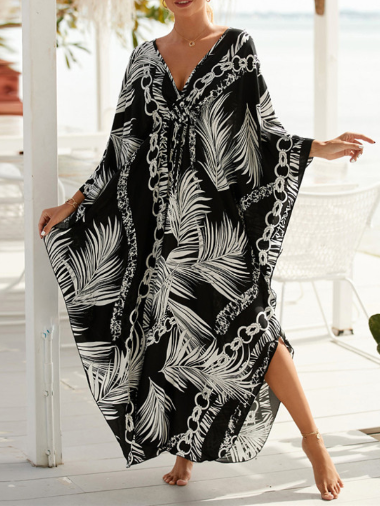 Kaftan Printed Casual Fashion Vacaition Holiday Dress