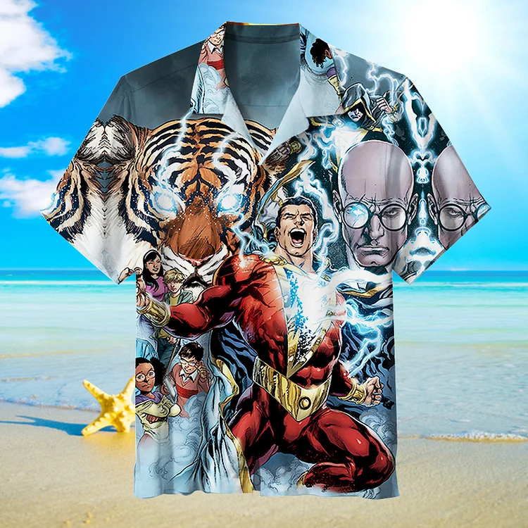 The Power of Shazam|Unisex Hawaiian Shirt