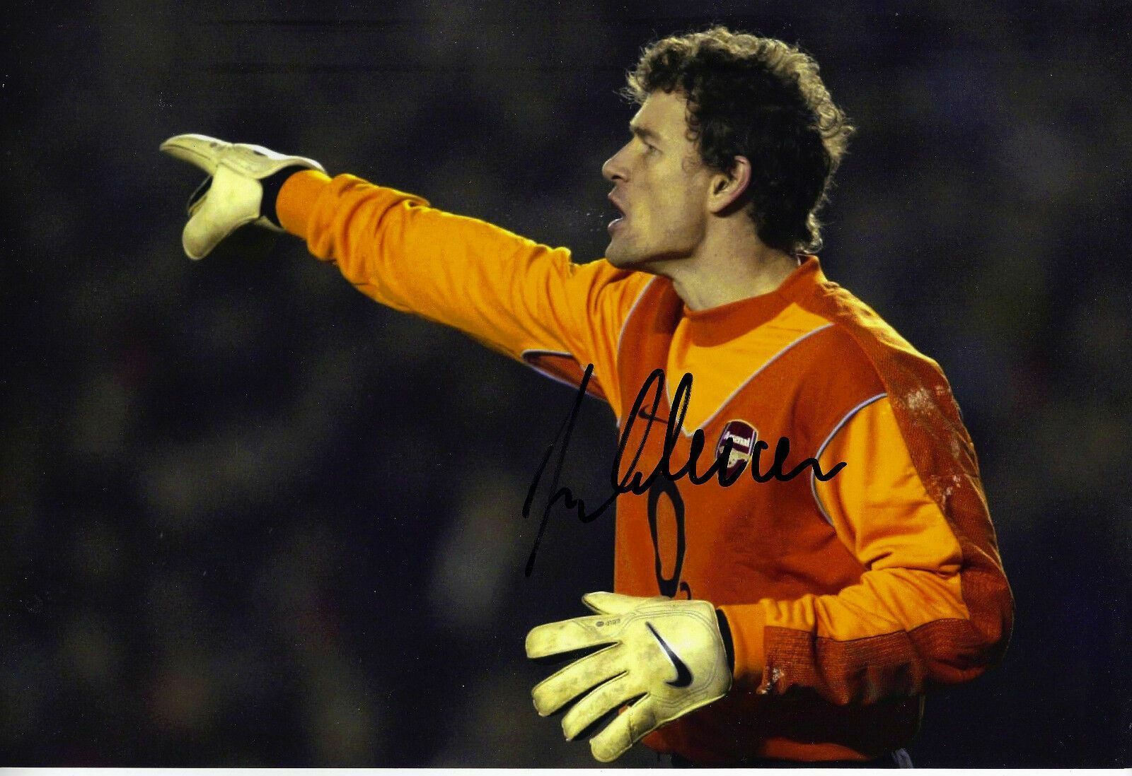 Jens Lehmann Genuine Hand Signed 12X8 Photo Poster painting Arsenal AFTAL COA (9042)