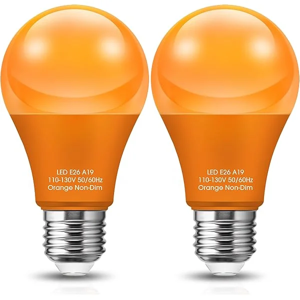Blue Light Bulbs, 9W (60 Watt Equivalent) - E26 Base Blue LED Bulb, 720LM Blue Bulbs Outdoor for Fourth of July Parties, Poolside, Summer BBQs, Holiday Lighting, Non-Dimmable, 2 Pack