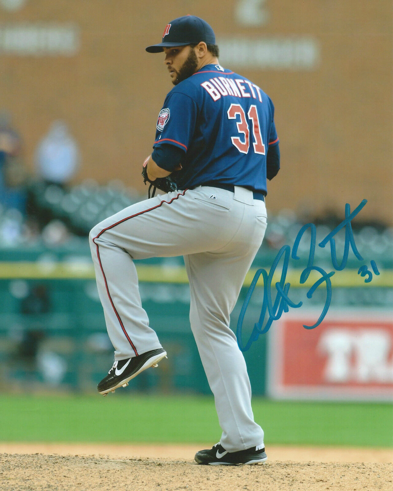 Alex Burnett *MINNESOTA TWINS* Signed Autographed 8x10 Photo Poster painting A2 COA GFA