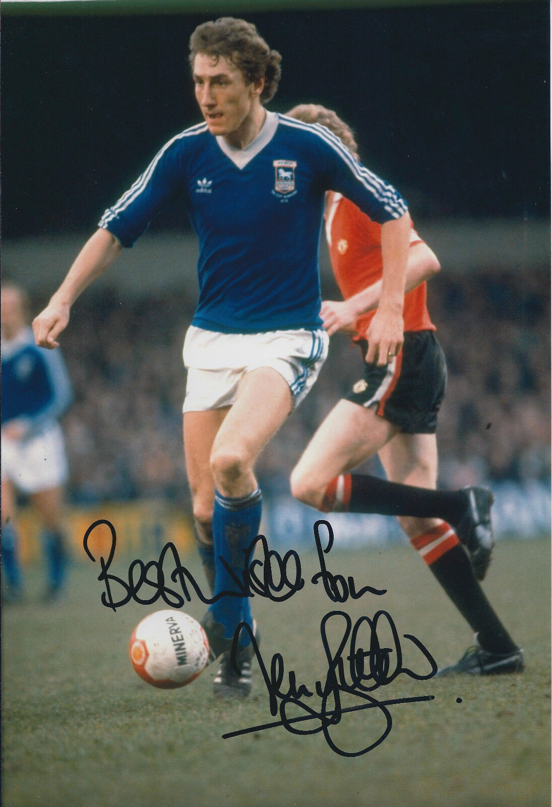 Terry BUTCHER Signed 12x8 Photo Poster painting AFTAL COA Autograph Ipswich Town LEGEND