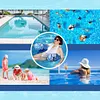 Inflatable Pool Lounger with Backrest Lounge Chair for Relaxing Swimming Party