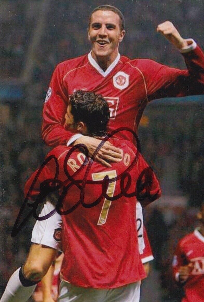 JOHN O'SHEA HAND SIGNED 6X4 Photo Poster painting MANCHESTER UNITED FOOTBALL AUTOGRAPH 3