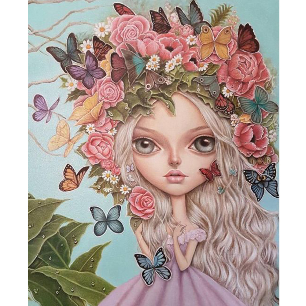 

40*50CM - Round Drill Diamond Painting - Doll, 501 Original