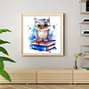 Owl - 18CT Stamped Cross Stitch 25*25cm/9.84*9.84in