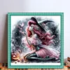 Halloween Mermaid Princess Witch-11CT Stamped Cross Stitch 40*40cm/15.75*15.75in