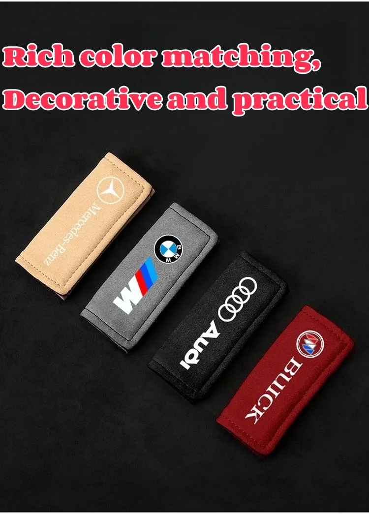 Suede Car Logo Plush Car Door Pull Gloves