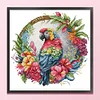 Parrot On A Wreath-14CT Stamped Cross Stitch 27*27cm/10.63*10.63in tapestrymarket