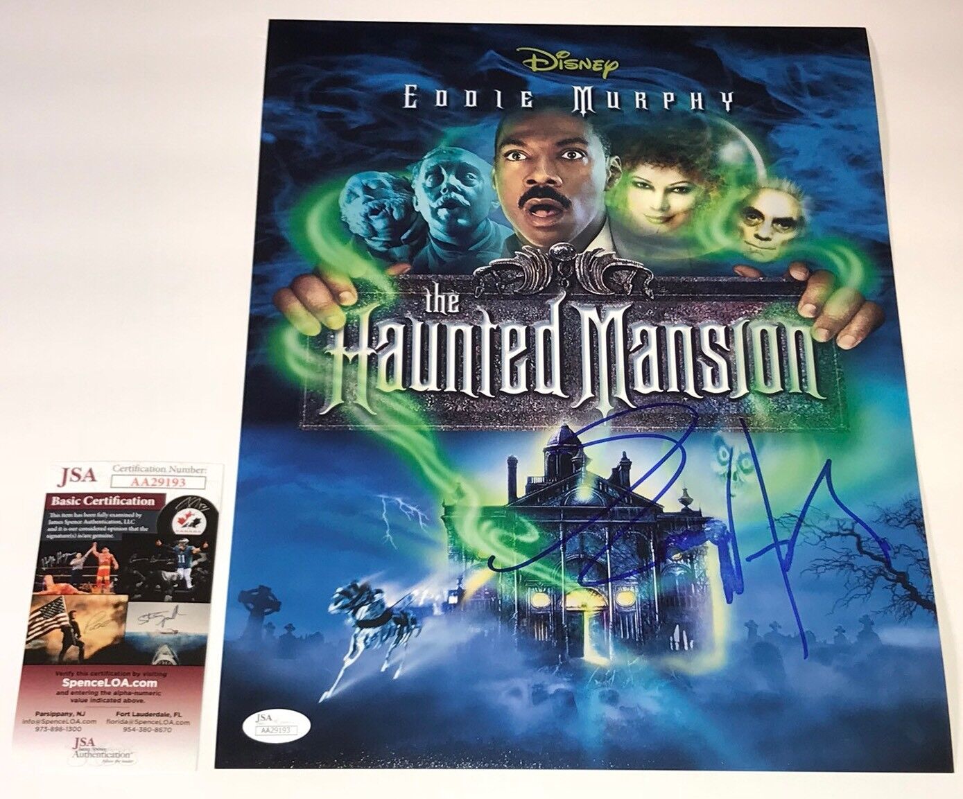 EDDIE MURPHY Signed HAUNTED MANSION 11x14 Photo Poster painting Autograph PROOF JSA COA