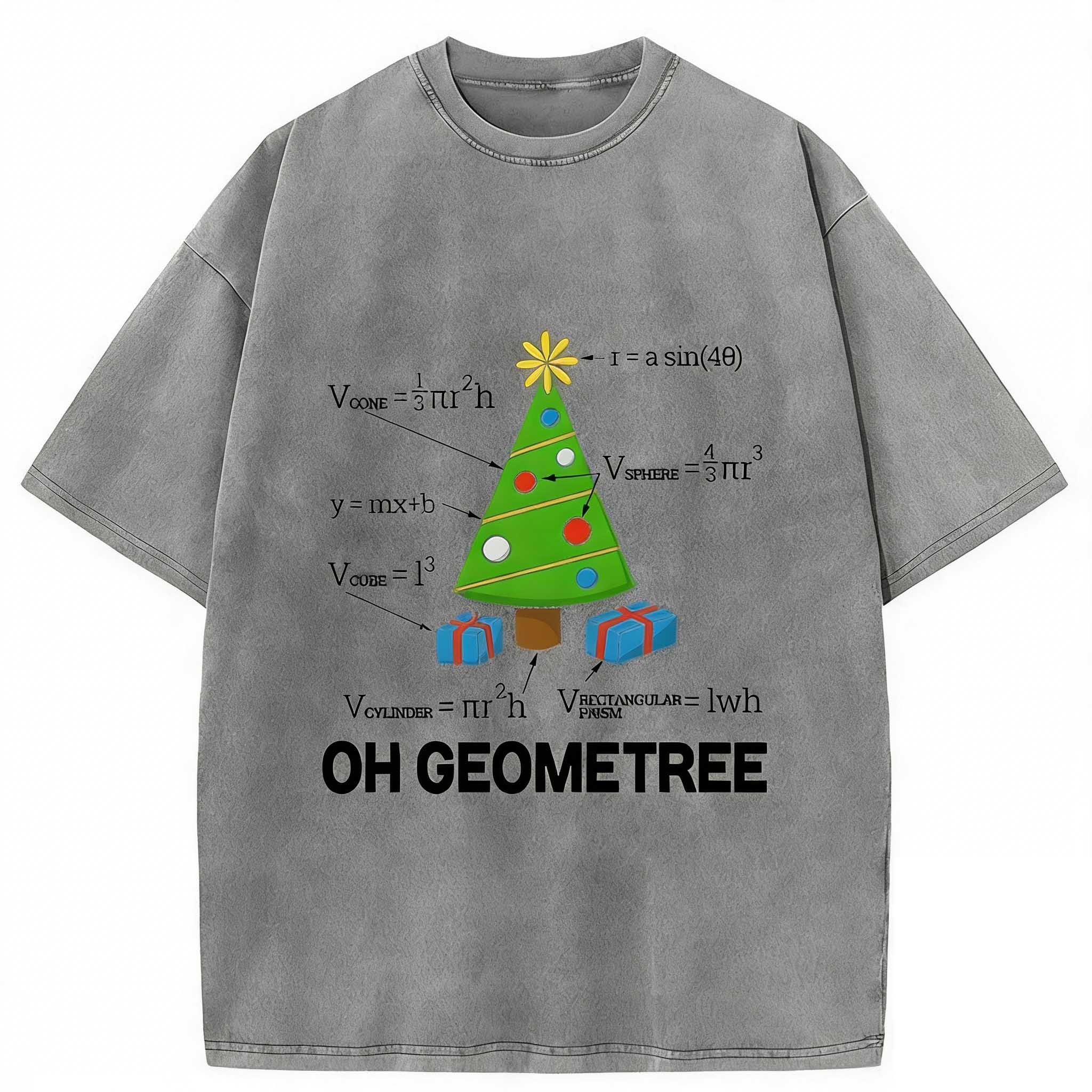Christmas Tree Formula Washed T-shirt elevenforest