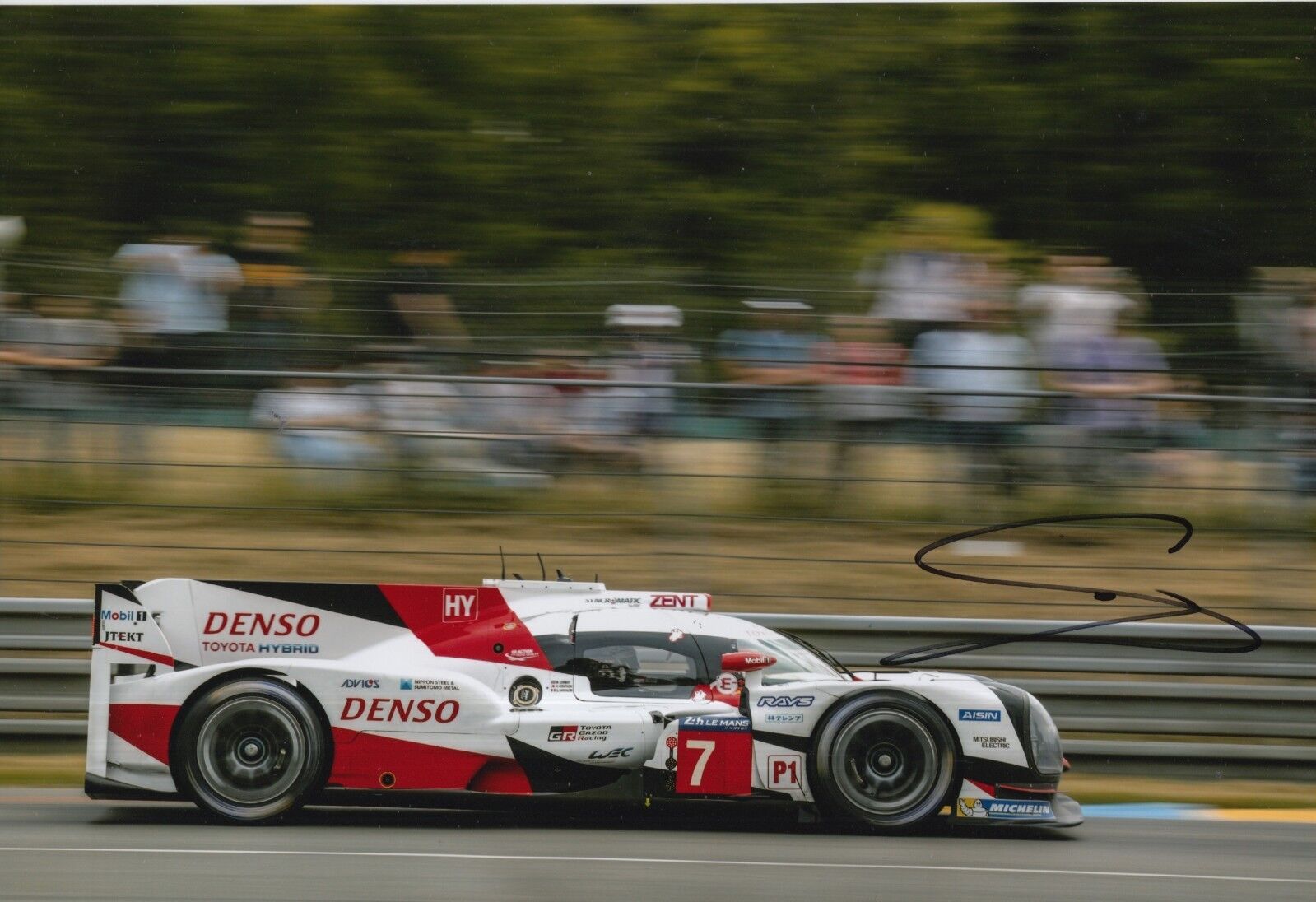 Stephane Sarrazin Hand Signed Toyota Le Mans 2017 12x8 Photo Poster painting 1.