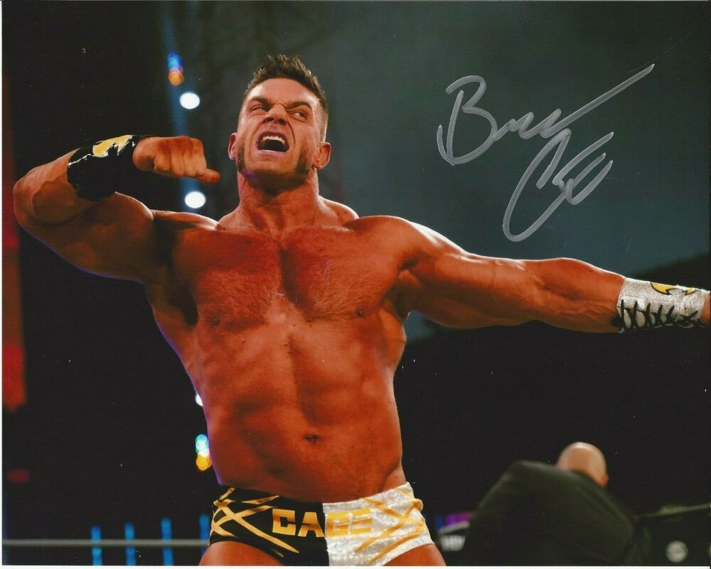 Brian Cage autographed 8x10 AEW  In Person 4