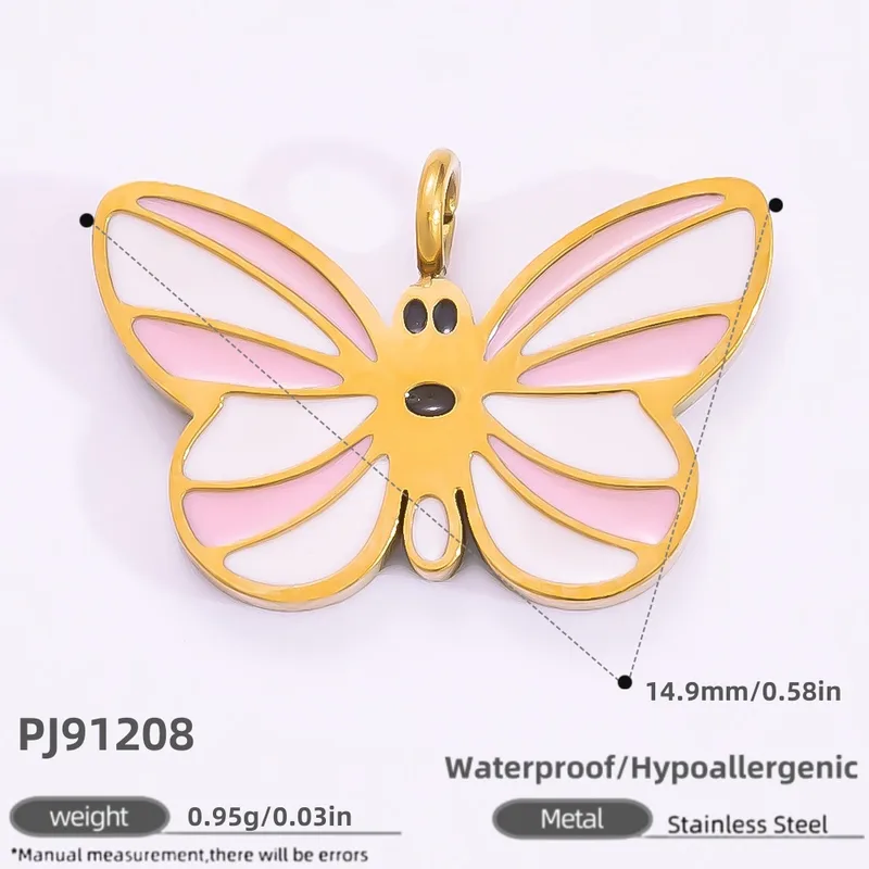 1 Piece 2 PCS/Package 3 PCS/Package 14.24*15.67mm 304 Stainless Steel Heart Shape Bow Knot Pendant Chain Jewelry Accessories