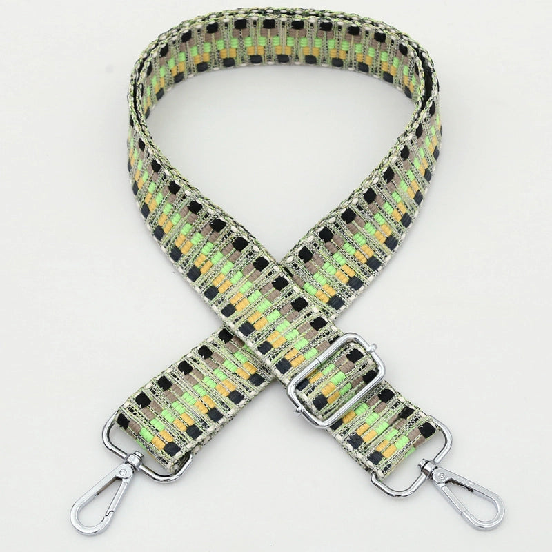 Polyester Cotton Stripe Bag Strap