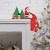 (US Local)DIY Xmas Diamond Art Door Frame Decoration Door Corner Pendants for Feiend Gifts