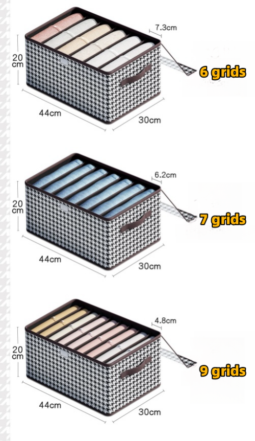 Foldable Clothing Compartment Storage Box